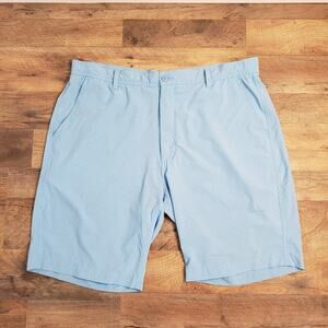 FootJoy Men's Size 40 Blue Patterned Golf Shorts Athletic Light Weight Shorts